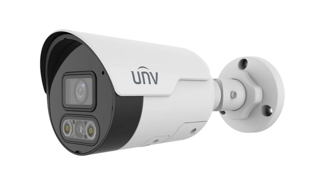 IPC2124LE-ADF28KMC-DL Uniview 4 MP ColorHunter Dual-Light Bullet Kamera, Sesli ve Hoparlörlü