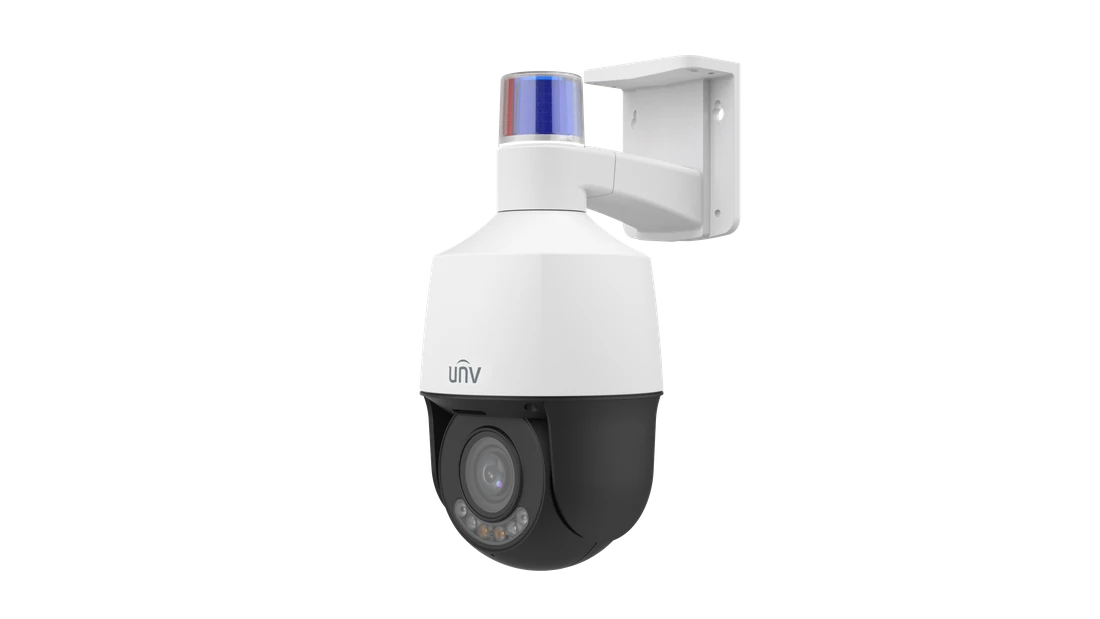 IPC6315LFW-AX5C-VG1 Uniview 5 MP 5X ColorHunter Tri-Guard Dual-light PTZ Kamera, Sesli Hoparlörlü